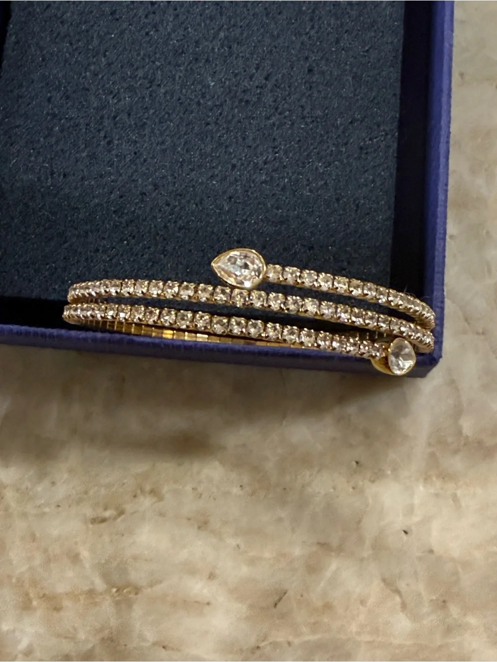 Swarovski elegant gold
